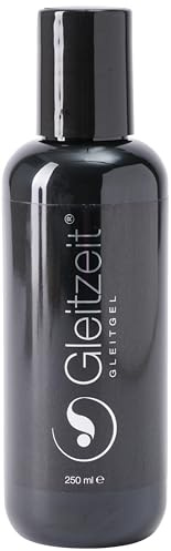 Gleitzeit® Gleitgel Wasserbasiert für Männer, Paare | Silikon Toy sicheres Gleitmittel, pH-Optimal & Hautfreundlich – Dermatologisch excellent getestet, 250ml