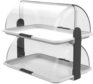 Biesse - Lebensmittelvitrine, Groß, Doppelt, Kunststoff (Chrom)