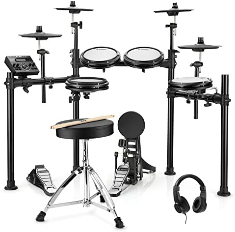 Donner DED-200 Electric Drum Set With Drum Throne/Maple Stick/Earphone/Audio Cable