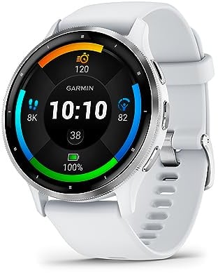 Garmin Venu 3 45mm – Fitness-Smartwatch, 1,4" AMOLED-Touchdisplay, bis zu 14 Tage Akkulaufzeit, 30+ Sport-Apps, Bluetooth Telefonie und Sprachassistenz, Music, GarminPay, Rollstuhlmodus