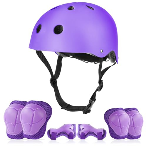 Flintronic Fahrradhelm für Kinder, 2 – 13 Jahre, Schutz-Set für Kinder, Helme für Skateboard, Roller, Roller, Sport, Fahrrad für Mädchen und Jungen