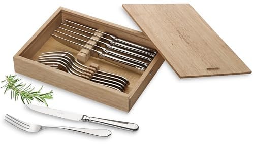 Villeroy und Boch - Oscar Steakbesteck, 12 tlg., für bis zu 6 Personen, Edelstahl, spülmaschinengeeignet