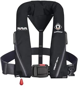 Crewsaver 2025 Nava Performance Crewfit 165N Sport Automatische Rettungsweste 9710BLA - Black