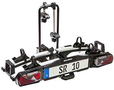 Bullwing SR10 Auto Fahrradträger Heckträger für 2 Fahrräder mit Anhängerkupplung Fahrradheckträger Kupplungsträger Fahrradhalter Kupplung Klappbar großer Abklappwinkel