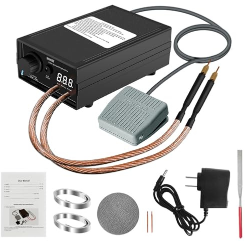 Punktschweißgerät für akkus 8000W, Tragbares Punktschweißgerät Hancaner DIY Kit, Hochleistungs-Handschweißgerät mit Nickelband, Einstellbare Schweißgeräte für Punktschweißmaschinenset
