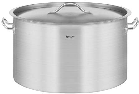Royal Catering Kochtopf Induktion 31 L Ø 40 cm mit Deckel Edelstahl-Topf Induktionsherd-Topf Induktionskochtopf Edelstahltopf
