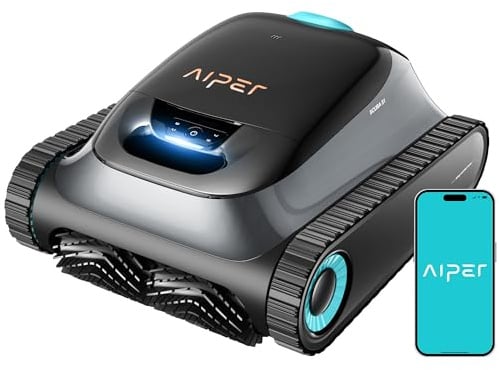 (2026 Upgrade) AIPER Scuba S1 Poolroboter Boden und Wand, Wasserlinienreinigung, Doppelfiltration, 270 Min Laufzeit, Intelligente Navigation, App-Steuerung & OTA-Updates für Einbau- und Aufstellpools