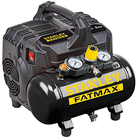STANLEY FATMAX Kompressor Silent Air DST 101/8/6SI, 8bar, 6l Tank, 105l/min, 1PS, 59 db
