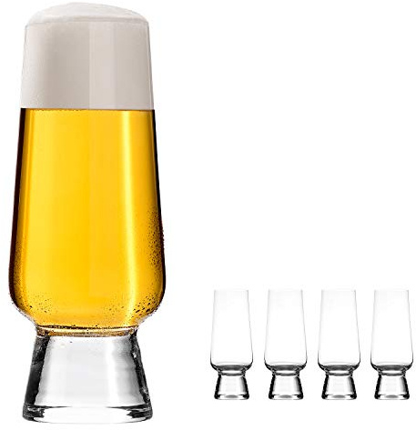 oha-design Craft-Beer-Set [4er Set] Biergläser für Craft-Biere wie Pale Ale, Pils, Wit, Helles - Tasting Kit - 400-ml