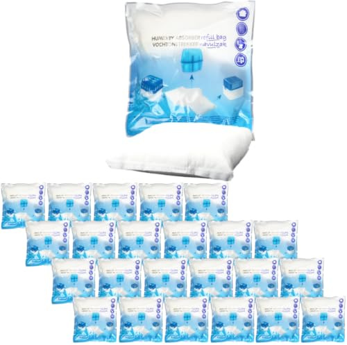 24x Luftentfeuchter Nachfüllpack 400g Raumentfeuchter universelle Feuchtigkeits-Stopper Granulat - Beutel (24x Nachfüllpack 400g)