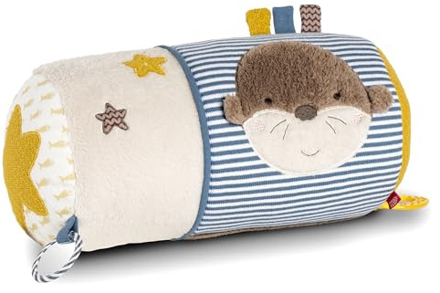 Fehn Krabbelrolle Otter Theo – Krabbel-Hilfe im lustigen Otter Theo-Design mit Spielfunktionen – fördert Motorik, Koordination & Babys Sinne – für Babys & Kleinkinder ab 0+ Monaten