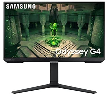 Samsung Odyssey G4B Gaming Monitor LS25BG400EU, 25 Zoll, IPS-Panel, Full HD-Auflösung, AMD FreeSync Premium, G-Sync kompatibel, 1 ms (G/G) Reaktionszeit, Bildwiederholrate 240 Hz, Schwarz