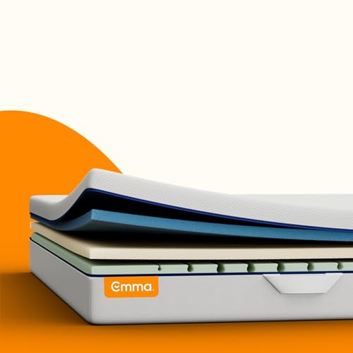 Emma One+ Matratze 90x200 H2 Mittelfest – Kühlende & atmungsaktive 3-Zonen-Schaummatratze – Ergonomisch, Klimaregulierend & Waschbarer Bezug – Für alle Schlafpositionen geeignet