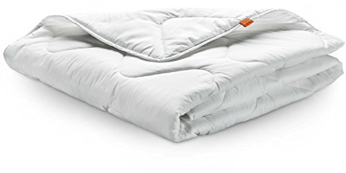 sleepling Bettdecke 135x200 cm, Sommerdecke, Sommerbettdecke leicht 135 x 200, Made in EU, Oeko-Tex 100, Waschbar 60 Grad, 100% feine Mikrofaser, Basic 100