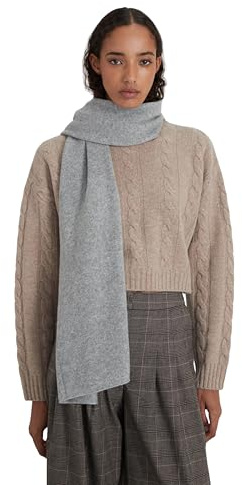 Style & Republic Kaschmir Schal Damen aus 100% Cashmere - dein kuscheliger Premium Schal für stilvolle Herbst- & Winter-Momente - Hellgrau