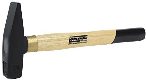 Brüder Mannesmann Schlosserhammer 300 g, schwarz, mit rutschfestem, ergonomischem Griff und robustem, geschweißtem Stiel nach DIN 1041, ideal für Metallbearbeitung und Heimwerken, 1 Stück | M76503