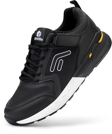 FitVille Laufschuhe Herren Extra Weit Sneaker mit Klettverschluss Atmungsaktive Walkingschuhe Bequeme Sportschuhe Fitness Jogging Schuhe Gr.40-50