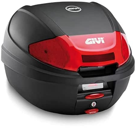 Givi E300N2 Monolock Topcase mit neuen Verschluss, Mit Platte Matt Oder, Max Zuladung, Schwarz, 3 kg
