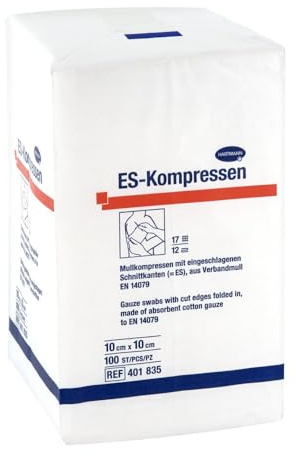 Es-kompressen unsteril 10x10 cm 12fach 100 stk