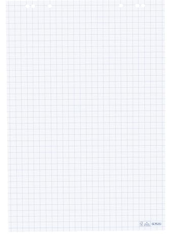 Herlitz 10834141 Flipchartblock, 68x99cm (kariert/gelocht), 5 Blöcke (20 Blatt pro Block) (1, ohne Zubehör (je 5 im Karton))