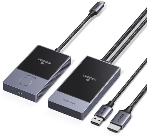 UGREEN Wireless USB C Transmitter HDMI Receiver, 1080P@60Hz, 5G/WiFi, 50m