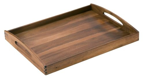 Zassenhaus Tablett Akazienholz 53 x 41 x 7 cm, Akazie, Braun