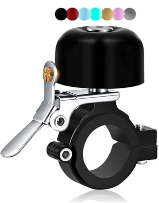 Greallthy Fahrradklingel Klassisch aus Messing - Laut Klingel Fahrrad für 22,2-31,8mm Lenker - Robuste und kleine Fahrradklingel- Fahrrad Klingel Retro Vintage Design