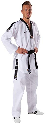 KWON Dobok TKD Anzug Grand Victory M Bestickung ohne Gürtel, Weiß, 160, 1017160