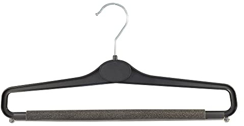 Hosenbügel mit Schaumstoff, Kleiderbügel für Hosen, 40 cm, schwarz, WS23SCHb, NEU, 20 Stück