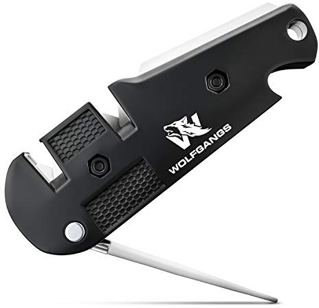 ODENWOLF KlingenDoktor 5 in 1 - Premium Pocket Klingenschärfer & Survival Tool - Geeignet für die gängigsten Klingenarten sowie Wellenschliff Schärfer - Perfektes Outdoor Zubehör 1