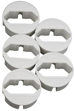 5x Pinfix Steckdosenadapter (weiß)