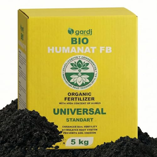GARDJ Humanat Organischer Humindünger Pulver - Für Gemüse, Obst, Blumen & Stauden - Bodenverbesserer & Kompostaktivator - Bio-Dünger für gesunde Pflanzen & starke Wurzeln 5 kg