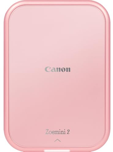 Canon ZOEMINI 2 Mini Fotodrucker für Handy, Bluetooth, USB Type-C | Für unterwegs; Thermodrucker ohne Tinte, Bluetooth 5.0 kabelloses Drucken, wasserfeste reißfeste Fotos