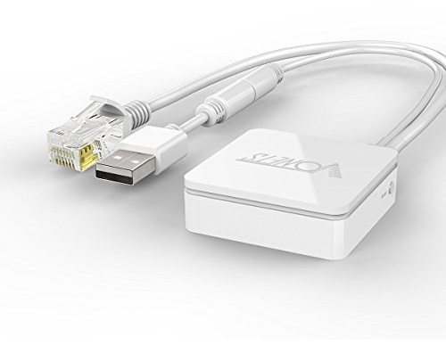 Vonets VAR11N-300 Mini WLAN Bridge Tragbarer Router Wireless Repeater WiFi zu Ethernet mit 2,4 GHz WAN/LAN 2 RJ45 Ports (10/100Mbps) für SPS IP Kamera Drucker Medizinische Geräte Netzwerkgeräte