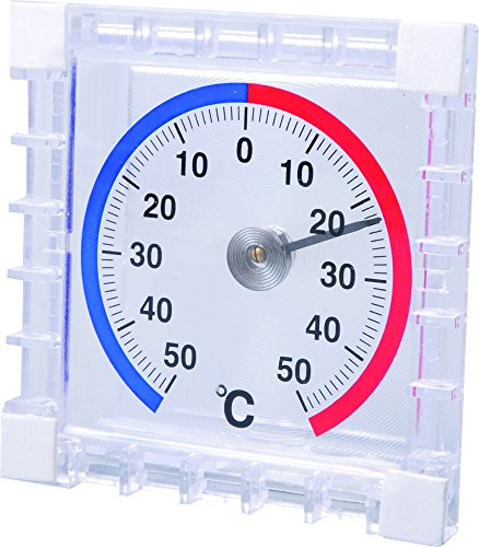 Technoline Fensterthermometer, Weiß, 7.5 x 2.1 x 7.5 cm