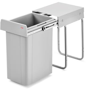 WESCO Abfallsammler, Metall, Grau, 26 x 47 cm