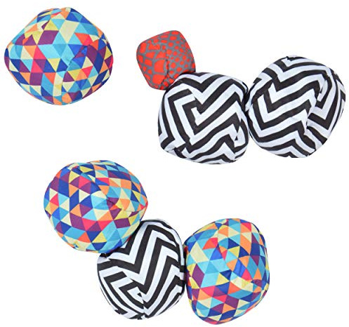 Ocean 5 Crossboule Set, Soft Boule & Street Boccia, Triangle/Zic Zac | Soft-Boule Set für drinnen & draußen: Cross Country Petanque, Boccia Kugeln für Kinder, Strand & Garten