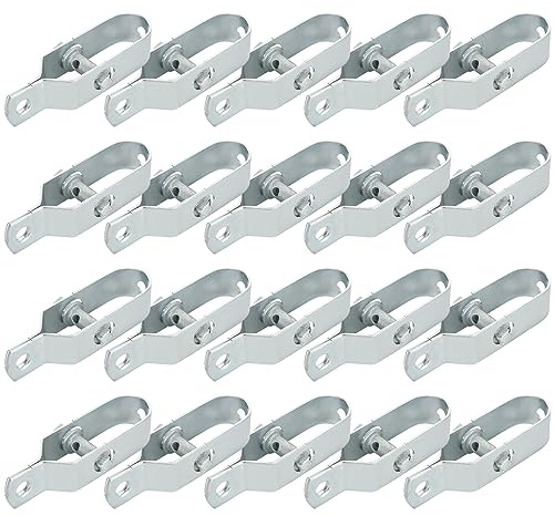 GOYADA 20 Stück Drahtspanner Verzinkt, Zaundrahtspanner 100 mm, Spanndraht Maschendrahtzaun für Zaun, Garten, Stahldraht, Antenne, Wäscheleine