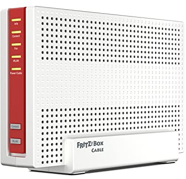 FRITZ!Box 6690 Cable | Router für einen Kabelanschluss (DOCSIS 3.1-Kabel-Modem, 4x4 Wi-Fi 6 (WLAN AX) mit 4.800 MBit/s (5 GHz) + 1.200 MBit/s (2,4 GHz), 1x 2,5-Gigabit-LAN-Anschluss, USB 3.0, DECT)