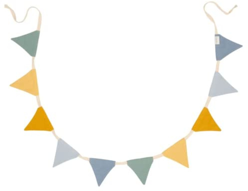 Little Dutch Wimpelkette Girlande Stoff blau