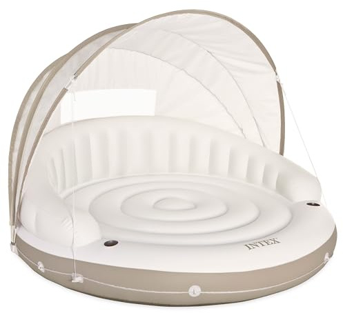 Intex 58292EU - Aufblasbare Lounge, Liegeinsel Canopy Island, 78 x 59 Zoll