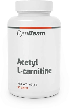 GymBeam Acetyl L-Carnitin (Kapseln) - 500 mg pro Tagesdosis, veganer Fatburner, Nootropikum, unterstützt Fettverbrennung & Energiegewinnung, 90 caps
