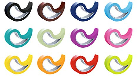 Stoppy, Stoppi, Fensterstopper, Türstopper, Türkeil, Türhaken, Fensterklammer, 12er Set (erhältlich in 4 Variationen) (Bunt)