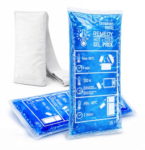 Kühlpads Epione Gelkissen kalt/warm - mit Stoffhülle und Kompressionsband - ideal zur Schmerzlinderung - bei Verletzungen, Muskelregeneration, Physiotherapie und täglichem Gebrauch - 2er Set