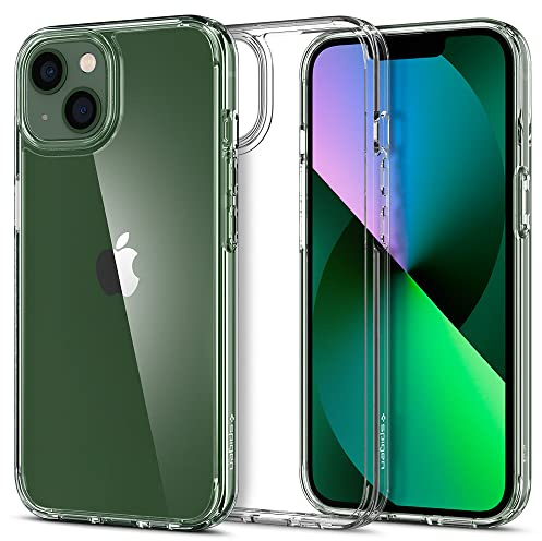 Spigen für iPhone 13 Hülle [Anti Vergilbung] Ultra Hybrid Handyhülle iPhone 13 Case Transparent Durchsichtig Dünn Schlank Slim -Crystal Clear