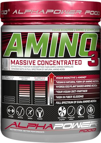 3L- Aminosäuren Komplex hochdosiert - 1000 Stück a 1000mg - 18 vegane hochkonzentrierte & bioaktive Soft- Amino Tabletten mit BCAA + EAA ohne Kapsel -gelatine von ALPHAPOWER FOOD