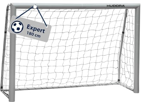 HUDORA Fußballtor Expert | Outdoor-Tor mit engmaschigem Netz für Freizeit und Training