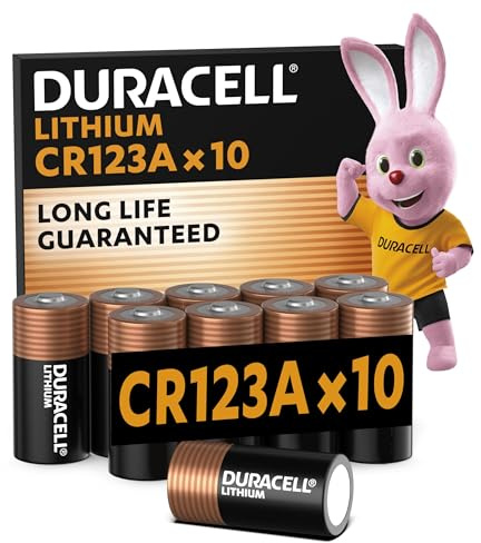 DURACELL CR123 (10 Stück) CR 123 High Power Lithium Batterie 3V (CR123A / CR17345)