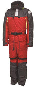 Kinetic Guardian Flotation Suit Schwimmanzug in Zwei Farben Größen S bis 3XL ISO 124026 Zertifiziert (Rot/Grau, 3XL)