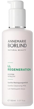 ANNEMARIE BÖRLIND LL REGENERATION Sanfte Reinigungsmilch (150ml) - Gesichtsreinigung für Trockene und Anspruchsvolle Haut, Stimuliert Zellerneuerung, Mit Johanniskraut & LL-Biokomplex, Vegan